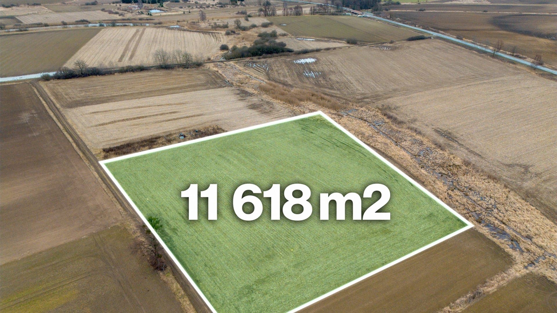 Działka rolna 11 618 m² — Bystrzyca (Janików), gm. Oława