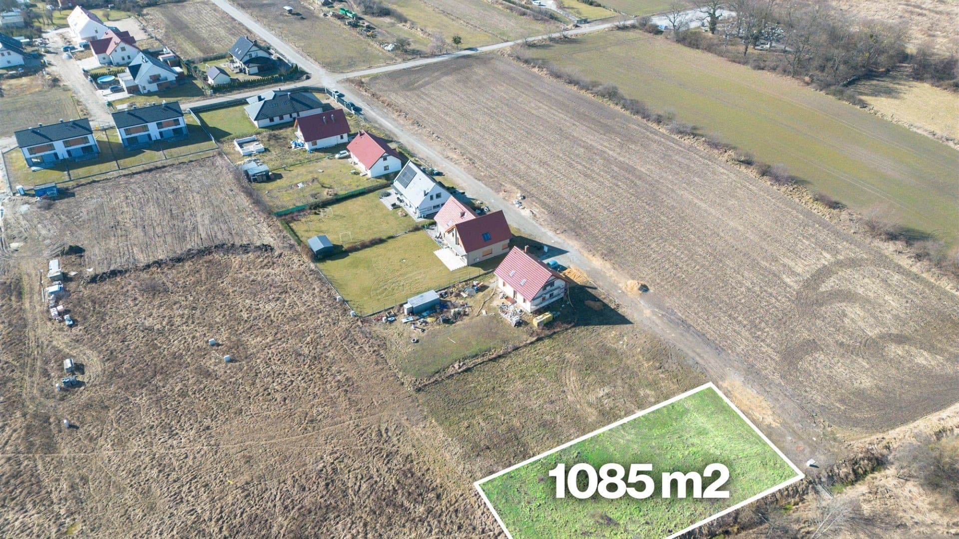 Działka budowlana 1085 m² — Stanowice, ul. Jaśminowa