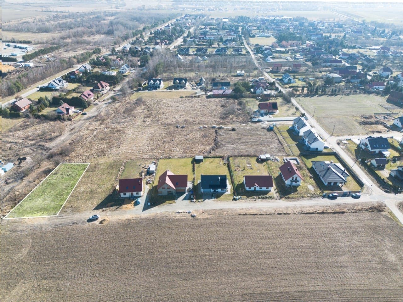 Działka budowlana 1085 m² — Stanowice, ul. Jaśminowa